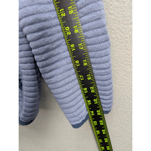 LL Bean Airlight Knit Sweater Womens M Pet Pullover Fleece Snap Button Mock Neck - Picture 8 of 10